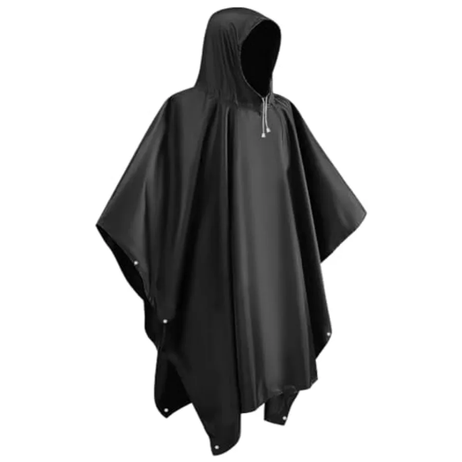 HCFGS Rain Ponchos for Adults, Reusable Waterproof EVA Raincoats with Drawstring Hood and Sleeves, Lightweight Rain Gear for Me
HCFGS Rain Ponchos for Adults, Reusable Waterproof EVA Raincoats with Drawstring Hood and Sleeves, Lightweight Rain Gear for Me