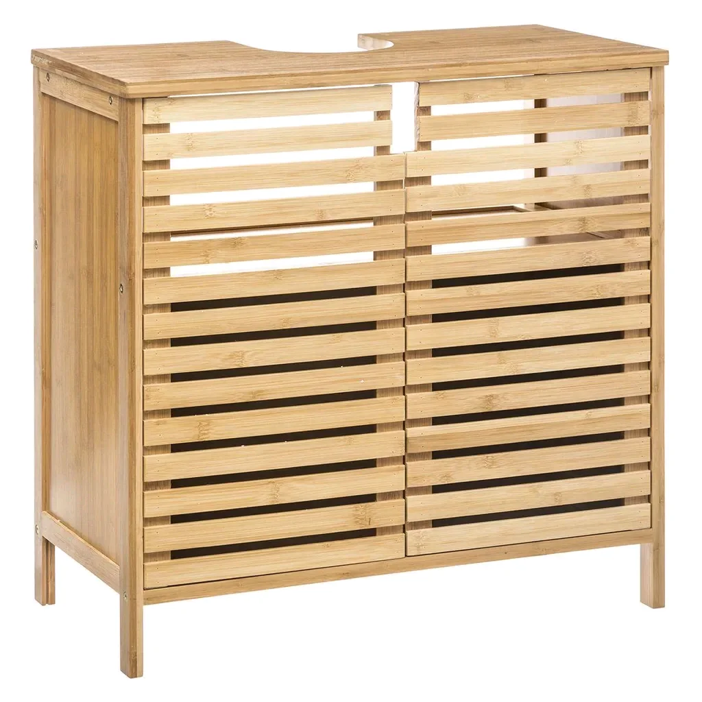 !@Combohome Under-Sink Bamboo Bathroom Furniture Sink Cabinet Bamboo Washbasin Cabinet with Recess
!@Combohome Under-Sink Bamboo Bathroom Furniture Sink Cabinet Bamboo Washbasin Cabinet with Recess