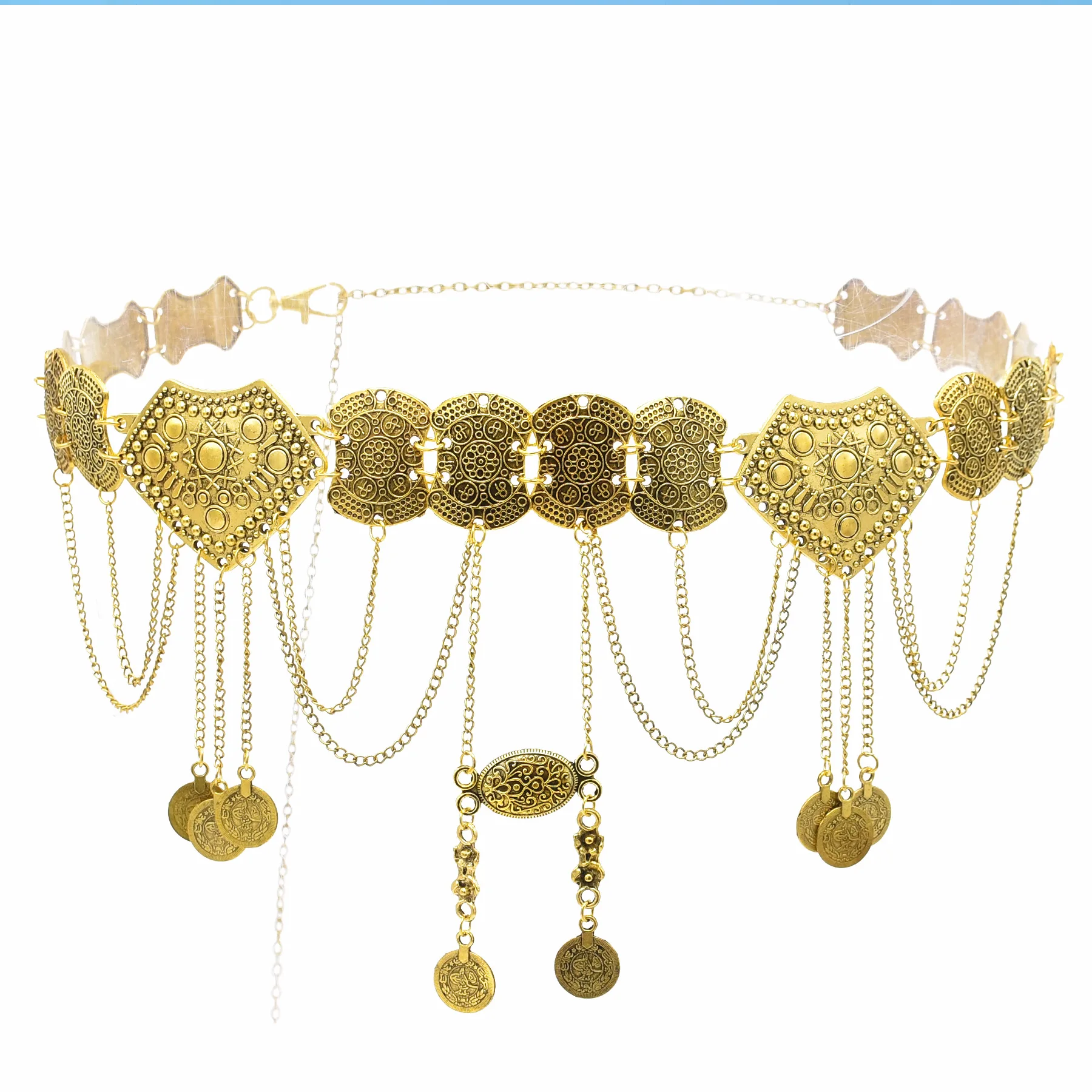 Waist Chain Alloy Geometric Multi Layer Coin Belly Dance Belt Women Exaggerated Decorative One Size
Waist Chain Alloy Geometric Multi Layer Coin Belly Dance Belt Women Exaggerated Decorative One Size