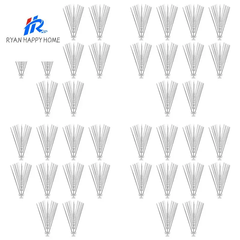 Bird Spikes For Pigeons Small Birds: Durable Anti-Bird Nest Fence Spike For Deterring Birds, Crows, Smooth 40Pcs
Bird Spikes For Pigeons Small Birds: Durable Anti-Bird Nest Fence Spike For Deterring Birds, Crows, Smooth 40Pcs