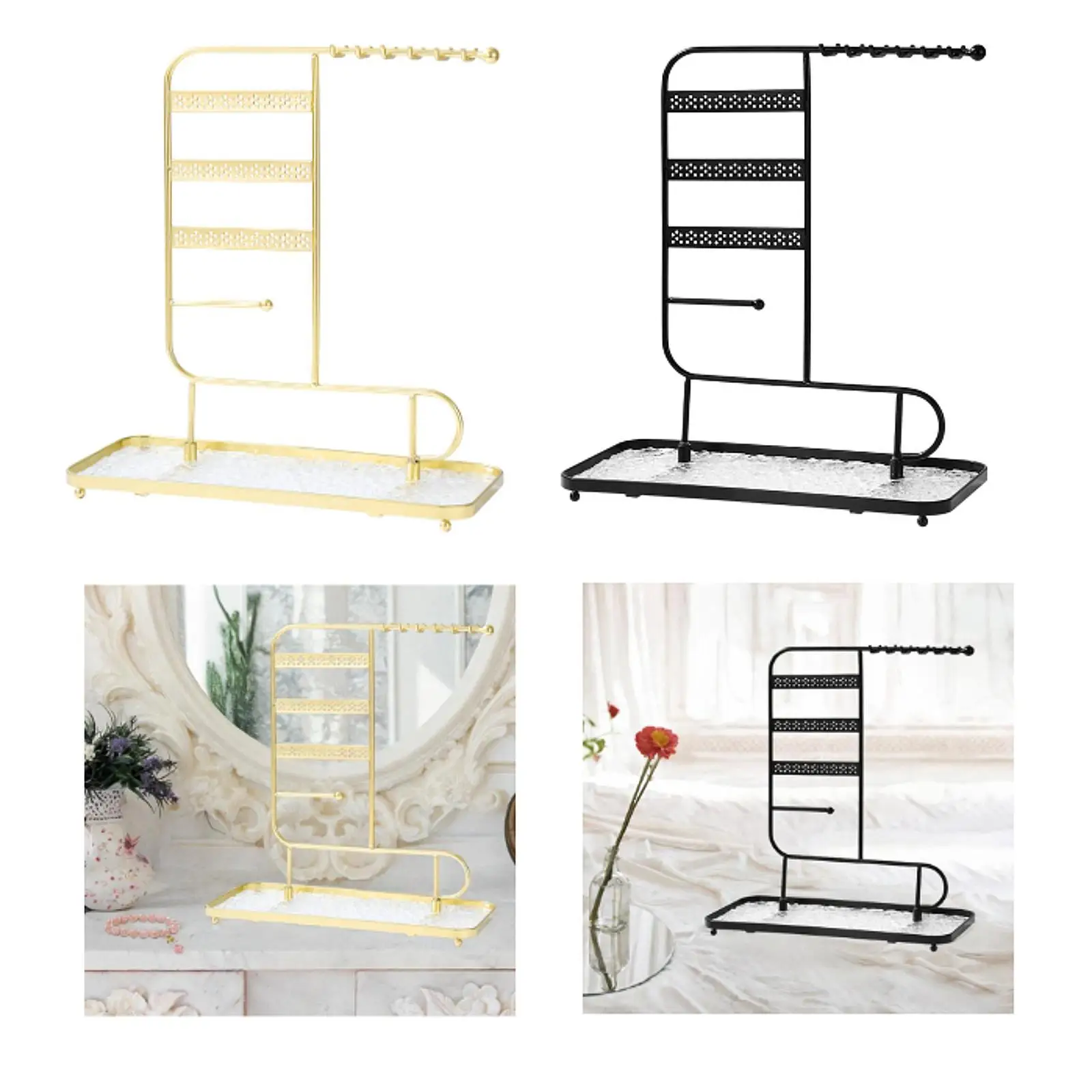 Iron Art Jewelry Stand Decorative Space Saving 6-tier Jewelry Tree Necklaces Storage Rack Ear Ring Organiser for Living Room
Iron Art Jewelry Stand Decorative Space Saving 6-tier Jewelry Tree Necklaces Storage Rack Ear Ring Organiser for Living Room