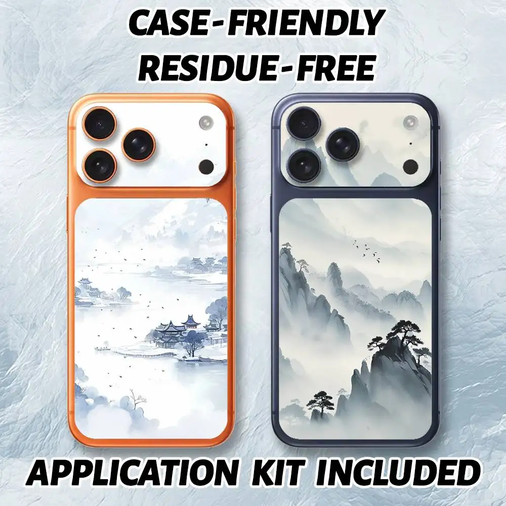 Ink Wash Landscape Sticker UV Film for iPhone 17 Pro 17 ProMax Back Cover
Ink Wash Landscape Sticker UV Film for iPhone 17 Pro 17 ProMax Back Cover