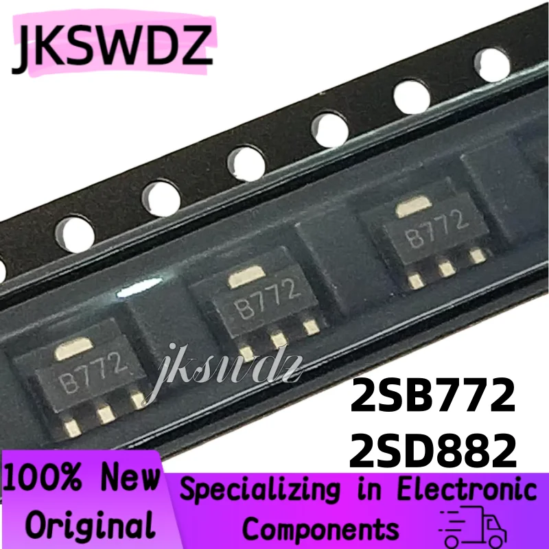 30 pieces 100% NEW 2SB772 SOT89 B772 SMD SOT-89 2SD882 D882 PNP MEDIUM POWER TRANSISTOR
30 pieces 100% NEW 2SB772 SOT89 B772 SMD SOT-89 2SD882 D882 PNP MEDIUM POWER TRANSISTOR