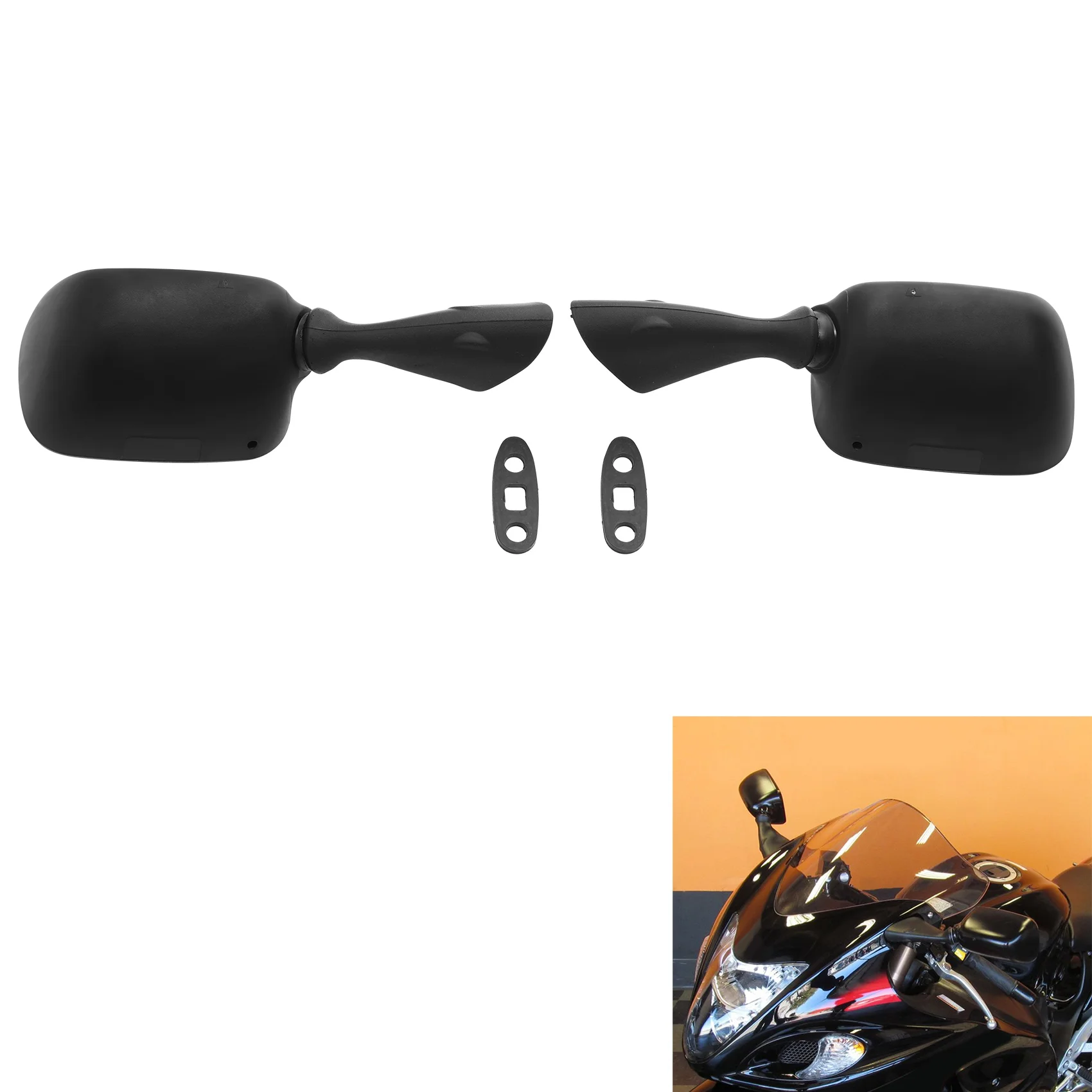 Rear View Mirrors For Suzuki Hayabusa GSX1300R GSXR1300 1997-2011 GSXR1000 2001-2002 GSXR 600/750 2001-2003 Motorcycle
Rear View Mirrors For Suzuki Hayabusa GSX1300R GSXR1300 1997-2011 GSXR1000 2001-2002 GSXR 600/750 2001-2003 Motorcycle