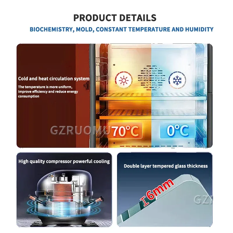 70B Lab Electro-thermal Constant-temp Microbial Fermented Incubator Stainless Steel Liner Seed Germination Box 220V 500W Tools
70B Lab Electro-thermal Constant-temp Microbial Fermented Incubator Stainless Steel Liner Seed Germination Box 220V 500W Tools