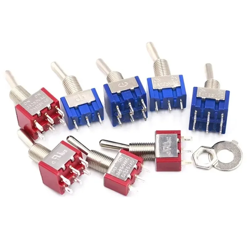 5Pcs Toggle Switch Mini Switches 2 Position 3 Position Latching Switch MTS-102/103/202/203 ON-ON SPDT ON-OFF -ON SPDT DPDT
5Pcs Toggle Switch Mini Switches 2 Position 3 Position Latching Switch MTS-102/103/202/203 ON-ON SPDT ON-OFF -ON SPDT DPDT