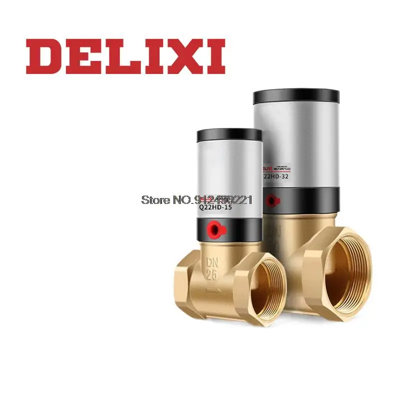 DELIXI 2/2 Way Brass Pneumatic Cut-Off Control Air Valve N/C N/O for Water Oil Gas Q22HD Q22HD-15 Q22HD-20 Q22HD-25 Q22HD-35
DELIXI 2/2 Way Brass Pneumatic Cut-Off Control Air Valve N/C N/O for Water Oil Gas Q22HD Q22HD-15 Q22HD-20 Q22HD-25 Q22HD-35