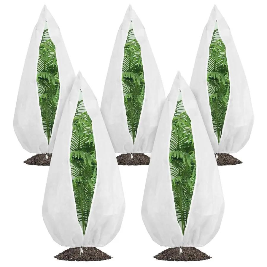 5Pack Plant Covers Freeze Protection, Drawstring Tree Cover with Zipper, Winter Freeze Plant Protection, Tree Jacket Frost Blank
5Pack Plant Covers Freeze Protection, Drawstring Tree Cover with Zipper, Winter Freeze Plant Protection, Tree Jacket Frost Blank