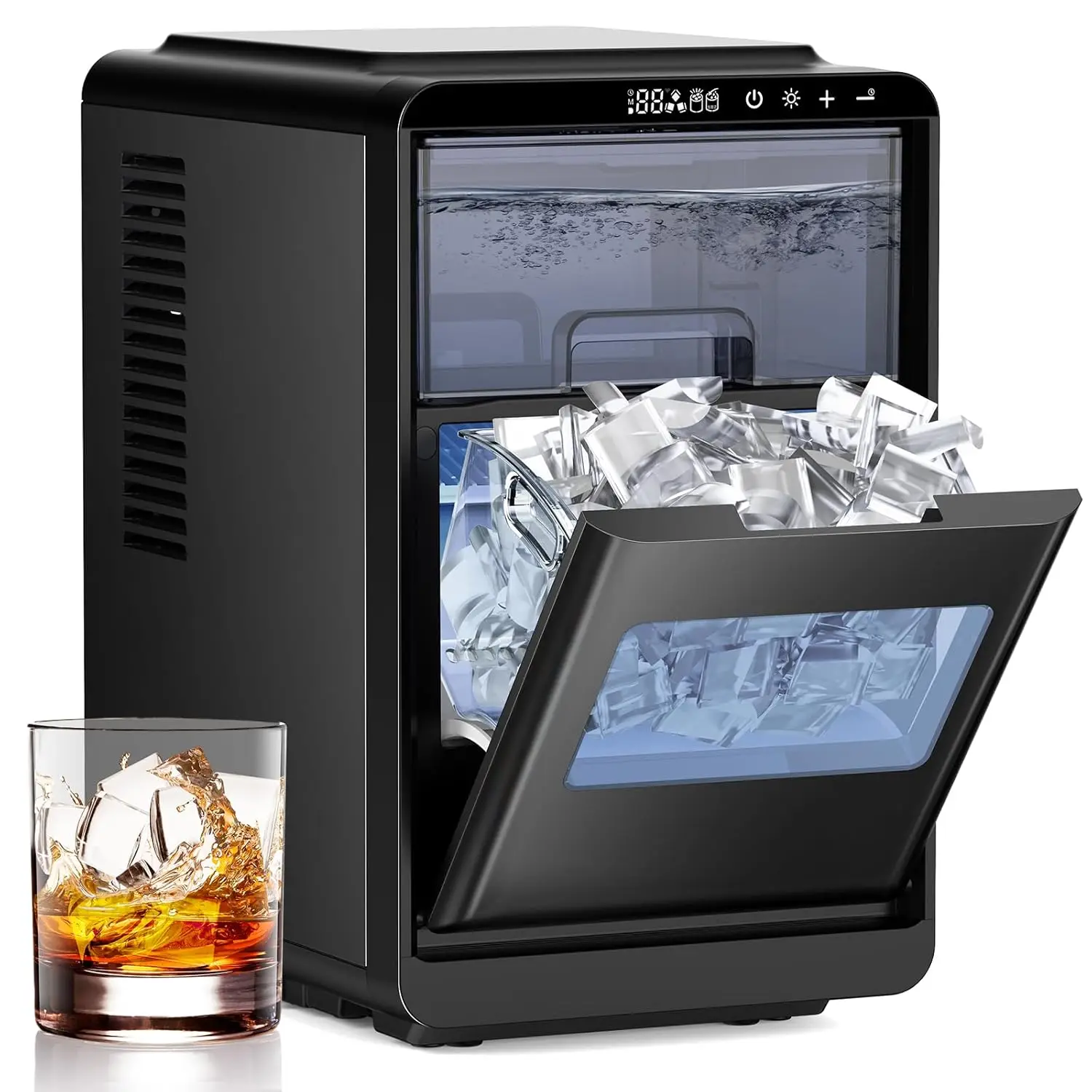 Crescent Ice Maker Countertop, 16PCS Clear Ice in 12 Minutes, Portable Self-Cleaning Machine for Home/Office/Party
Crescent Ice Maker Countertop, 16PCS Clear Ice in 12 Minutes, Portable Self-Cleaning Machine for Home/Office/Party