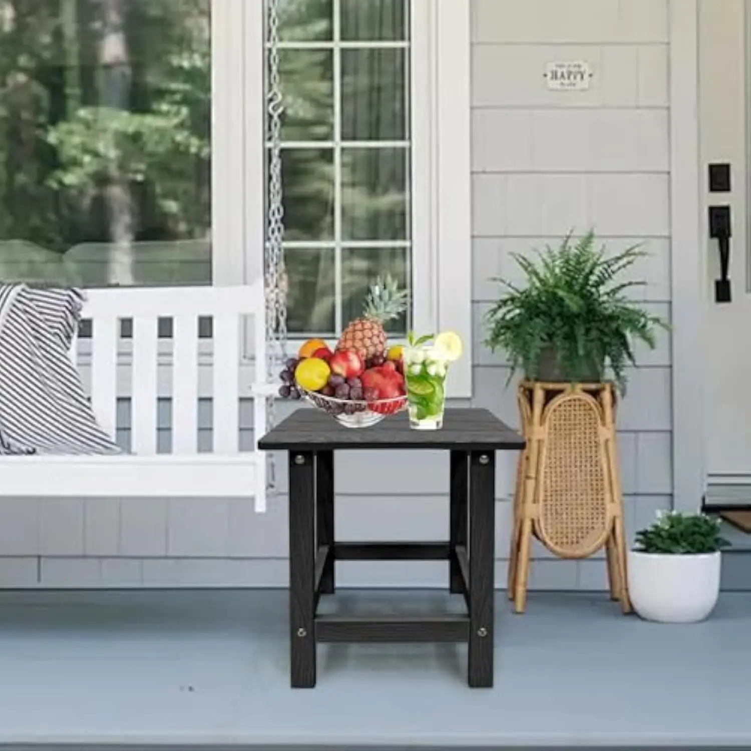 Outdoor Side Table Weather Resistant Outdoor Table Adirondack Chair Outside End Table Patio Pool Deck Porch Indoor Use
Outdoor Side Table Weather Resistant Outdoor Table Adirondack Chair Outside End Table Patio Pool Deck Porch Indoor Use