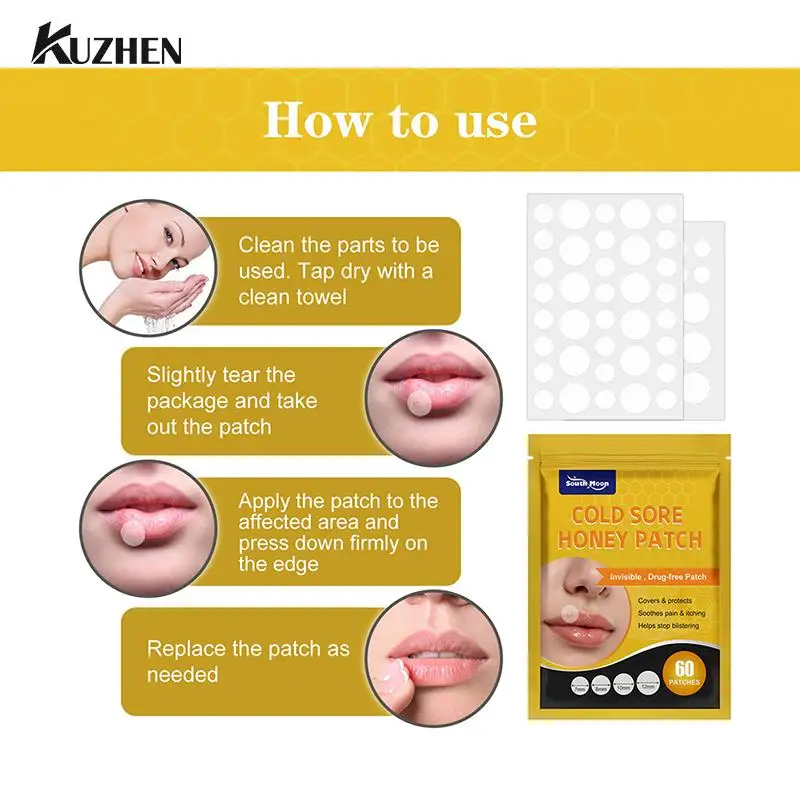 60Pc/bag Cold Sore Lip Patch Transparent Invisible Lip Blister Patch Relieve Shrinkage Lip Around Particle Hydrocolloid Lip Care
60Pc/bag Cold Sore Lip Patch Transparent Invisible Lip Blister Patch Relieve Shrinkage Lip Around Particle Hydrocolloid Lip Care