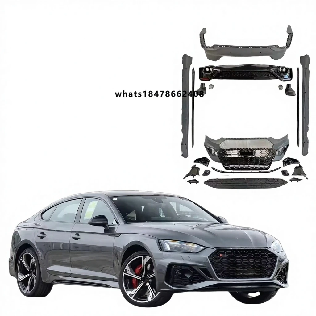 For A5 S5 B9.5 2021-2022 Update RS5 Honeycomb Front & Rear Bumper Assembly Side Skirt Car Beauty Modified Body Kit
For A5 S5 B9.5 2021-2022 Update RS5 Honeycomb Front & Rear Bumper Assembly Side Skirt Car Beauty Modified Body Kit
