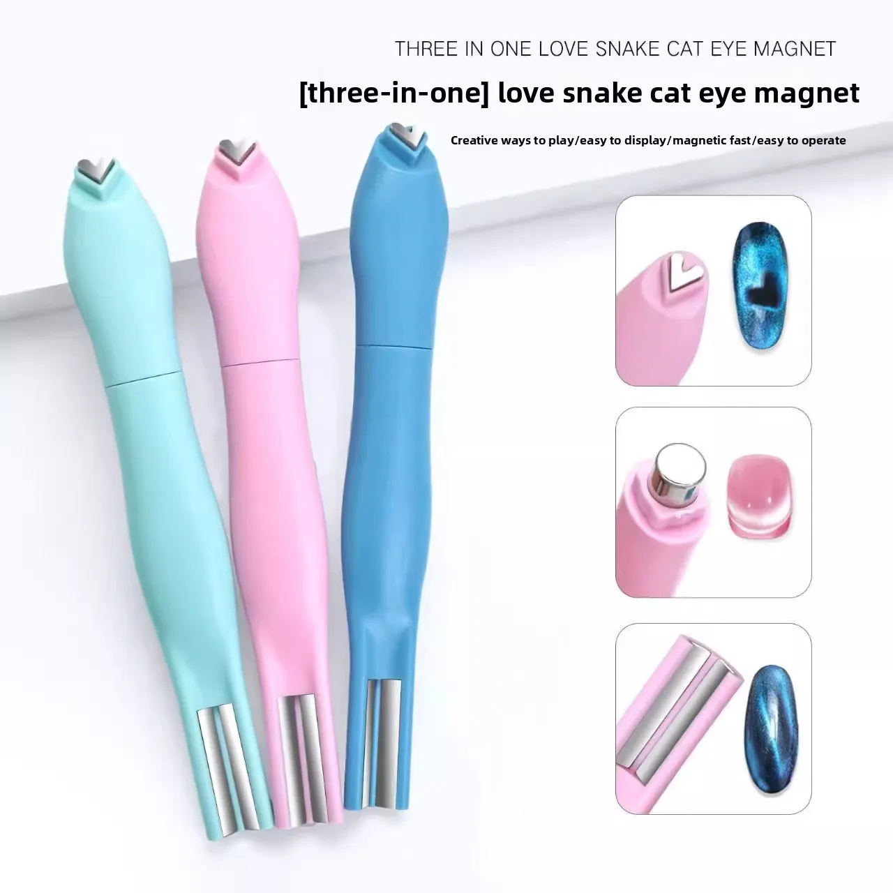 Cat Eye Magnet for Nail Art Snake Pattern Heart Effect Detachable Multifunctional Rocket Strong Magnet
Cat Eye Magnet for Nail Art Snake Pattern Heart Effect Detachable Multifunctional Rocket Strong Magnet