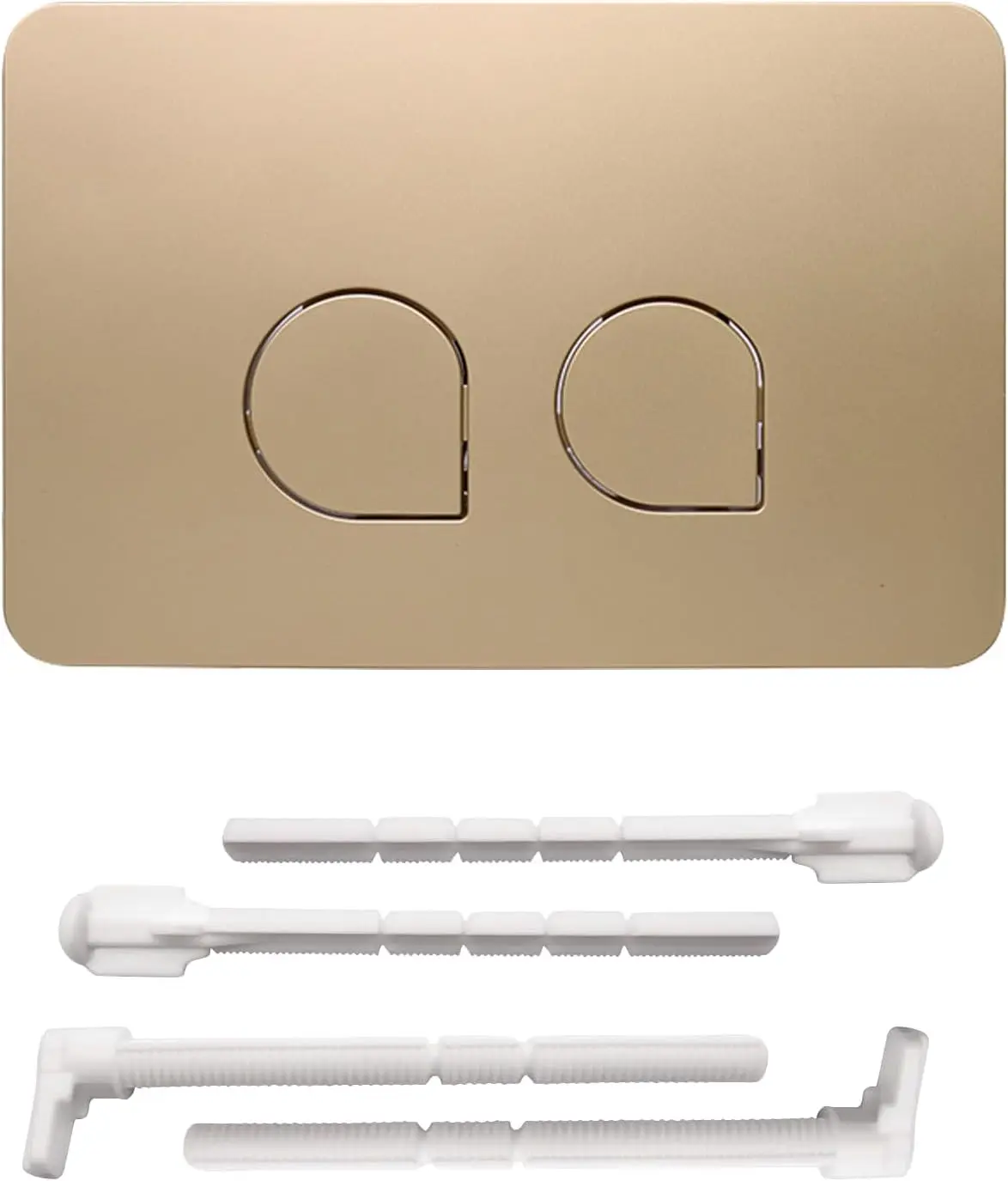 Dual Toilet Flush Button Plate, Flush Plate Kits Replacement, Toilet Cistern Flush Plate for Sigma 01, Sigma20, Sigma21 (Gold)
Dual Toilet Flush Button Plate, Flush Plate Kits Replacement, Toilet Cistern Flush Plate for Sigma 01, Sigma20, Sigma21 (Gold)