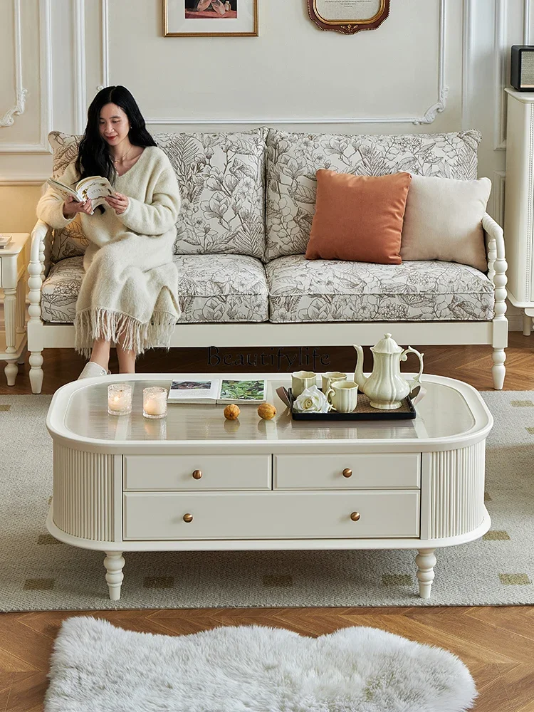 FG52-*French white cream wind coffee table 
FG52-*French white cream wind coffee table