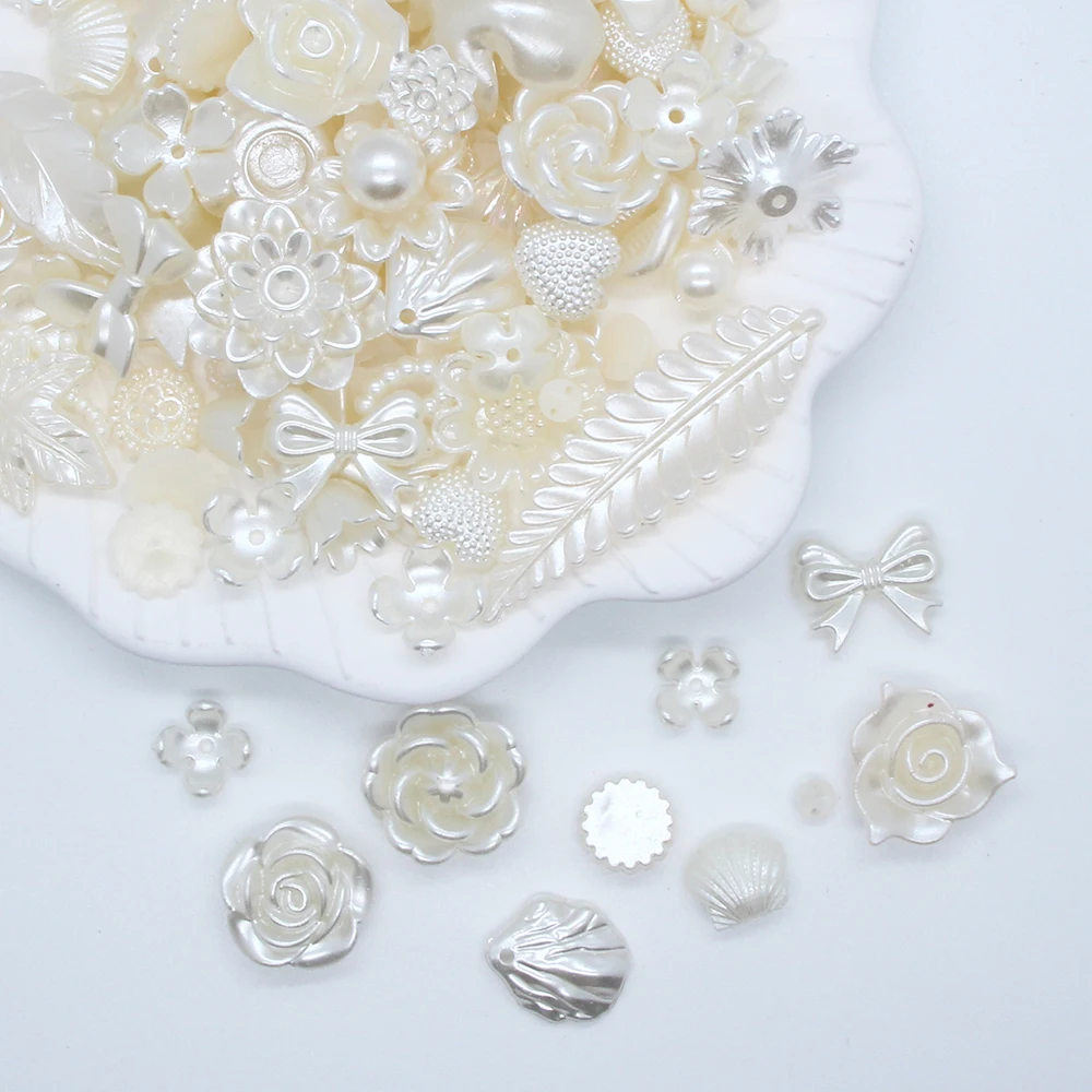 100g/Lot ABS Imitation Pearl Beads Mix Flower Heart Butterfly Half Round Bead Diy Clothing Accessories Jewelry Handmade Crafts
100g/Lot ABS Imitation Pearl Beads Mix Flower Heart Butterfly Half Round Bead Diy Clothing Accessories Jewelry Handmade Crafts