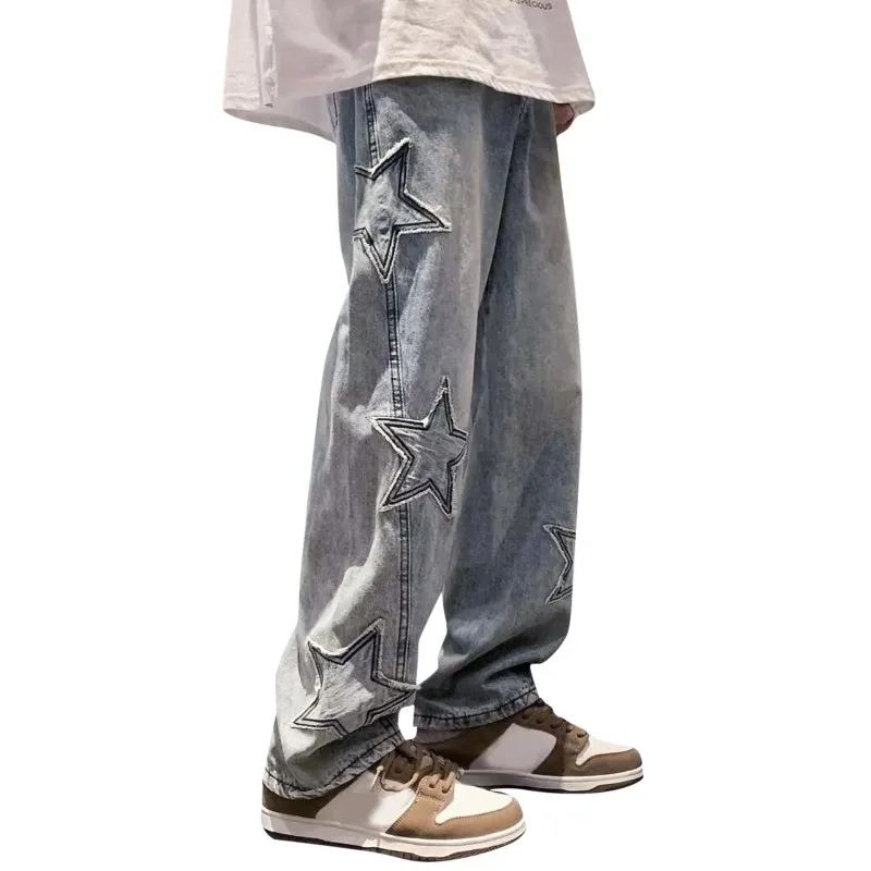 Men'S Jeans 2025 Women Spring and Autumn Five Pointed Star Patch High Street Fashion Retro Straight Zipper Pantalones Baggy
Men'S Jeans 2025 Women Spring and Autumn Five Pointed Star Patch High Street Fashion Retro Straight Zipper Pantalones Baggy