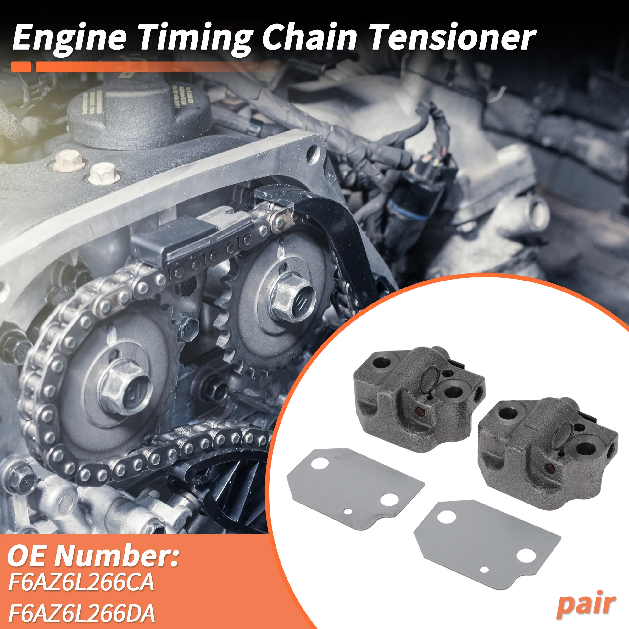 Натяжитель цепи ГРМ UXCELL для Ford Crown Victoria 1996-2001 No F6AZ6L266CA 1 пара
Натяжитель цепи ГРМ UXCELL для Ford Crown Victoria 1996-2001 No F6AZ6L266CA 1 пара