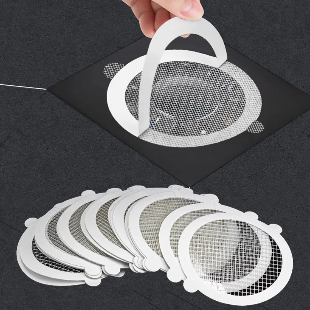 10PCS Anti-blocking Hair Filter Mesh Screen Disposable Floor Drain Sticker Catcher Drain Stopper Cover for Bathroom Accessories
10PCS Anti-blocking Hair Filter Mesh Screen Disposable Floor Drain Sticker Catcher Drain Stopper Cover for Bathroom Accessories
