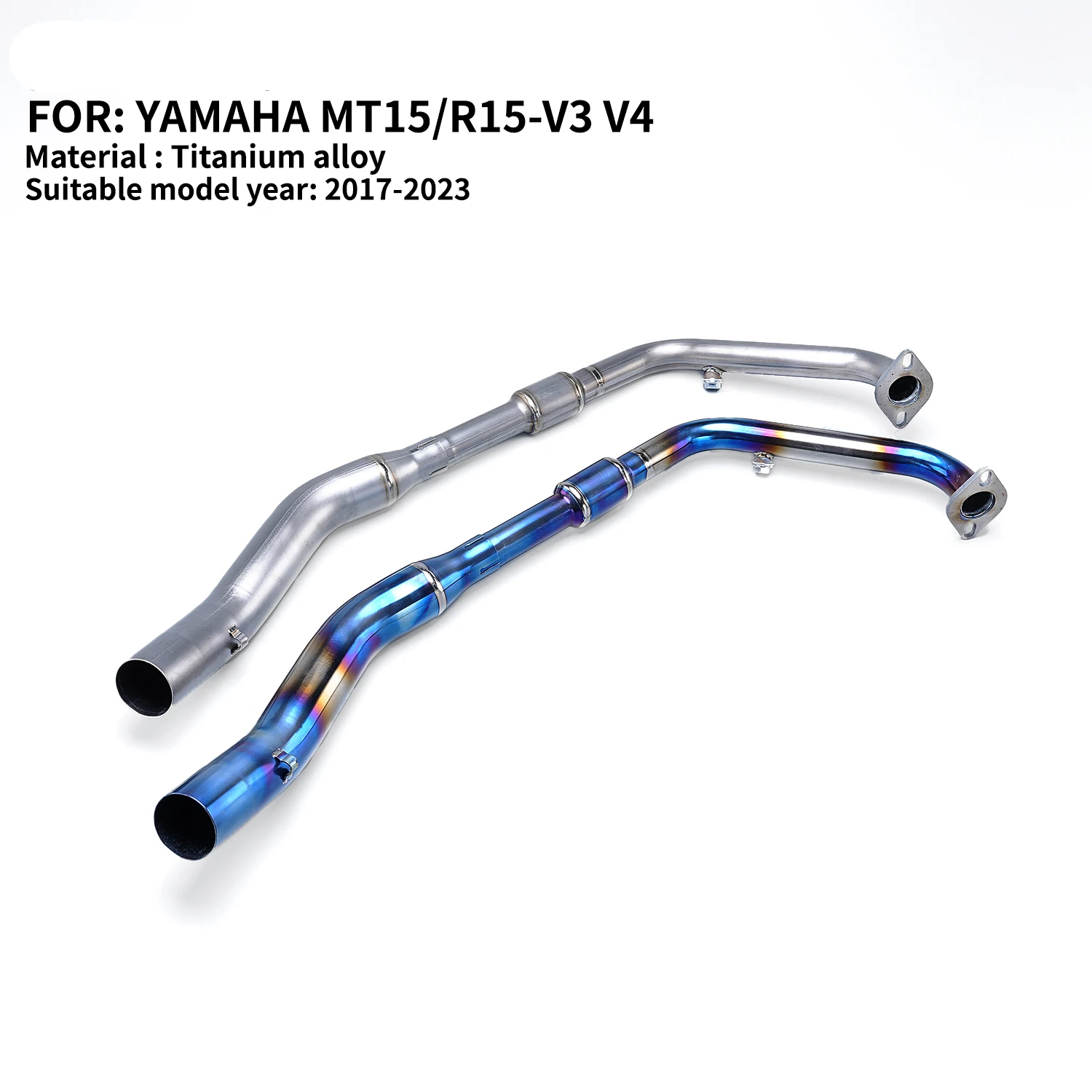 For MT15 R15 V3 V4 2017-2023 Titanium Alloy Steel Full Exhaust System Header Pipe
For MT15 R15 V3 V4 2017-2023 Titanium Alloy Steel Full Exhaust System Header Pipe