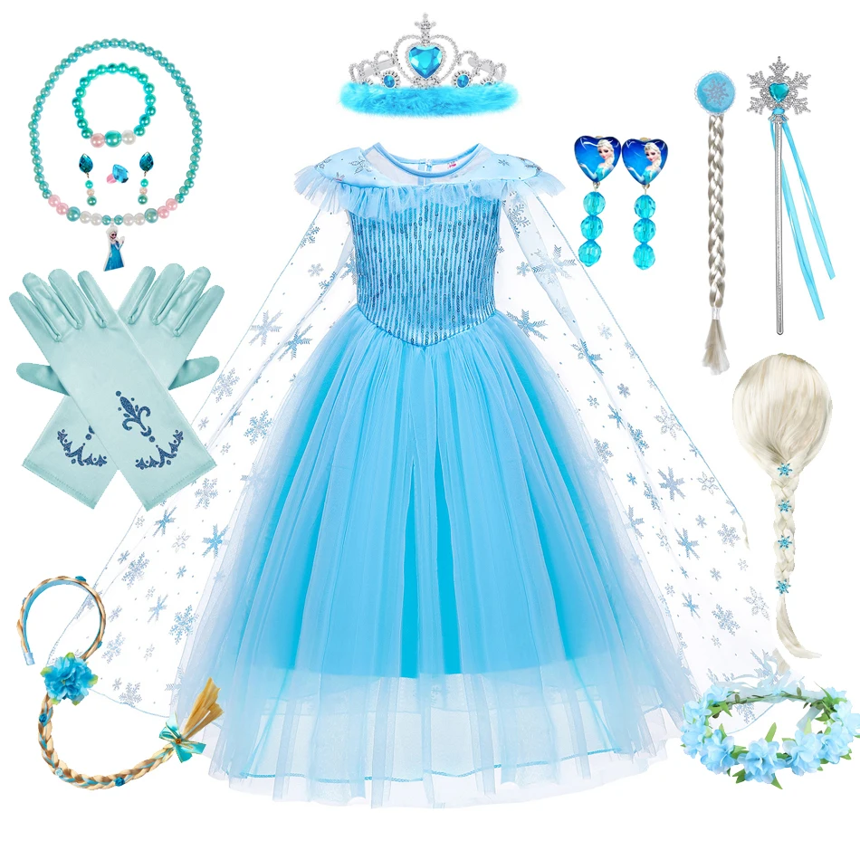 Princess Cosplay Elsa Dress Gowns for Girls Wedding Snow Queen Mesh Ball Gown Elsa Clothes Lace Party Birthday Kids Costume
Princess Cosplay Elsa Dress Gowns for Girls Wedding Snow Queen Mesh Ball Gown Elsa Clothes Lace Party Birthday Kids Costume