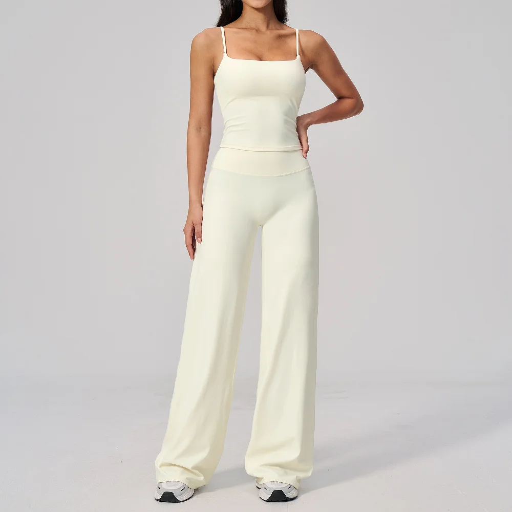 Yoga Suit 2PCS Women Tracksuits Workout Clothes Quick-Drying Suits Gym Shockproof Vest High Waist Flared pants Set Fitness Suit
Yoga Suit 2PCS Women Tracksuits Workout Clothes Quick-Drying Suits Gym Shockproof Vest High Waist Flared pants Set Fitness Suit
