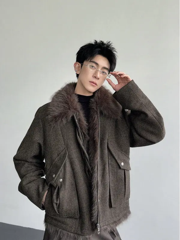 TANGZ STUDIO Зимняя утепленная куртка с меховым воротником, стильный дизайн, внутренняя меховая подкладка, молодежный модный стиль, смесь полиэстера и шерсти
TANGZ STUDIO Зимняя утепленная куртка с меховым воротником, стильный дизайн, внутренняя меховая подкладка, молодежный модный стиль, смесь полиэстера и шерсти