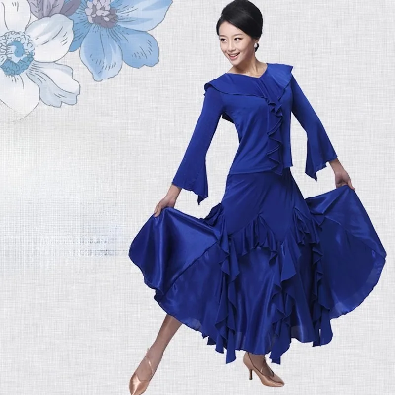 Customized Modern Dance Practice Set Lace Long Sleeve Grand Swing National Standard Dance Skirt Social Set Grand Swing Skirt
Customized Modern Dance Practice Set Lace Long Sleeve Grand Swing National Standard Dance Skirt Social Set Grand Swing Skirt