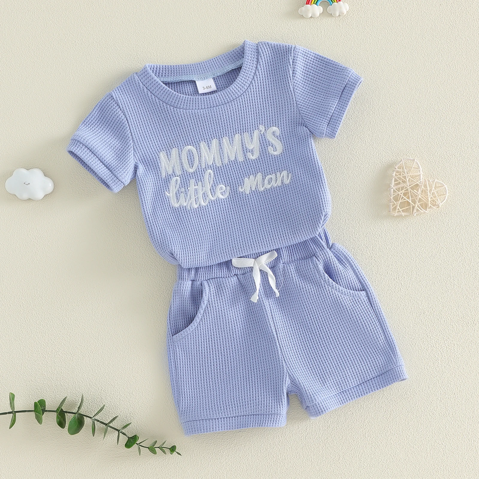 Infant 2Pcs Boy Clothing Suit Toddler Cotton Crew Neck Short Sleeve Letters Embroidery Romper Elastic Waist Shorts Summer Set
Infant 2Pcs Boy Clothing Suit Toddler Cotton Crew Neck Short Sleeve Letters Embroidery Romper Elastic Waist Shorts Summer Set