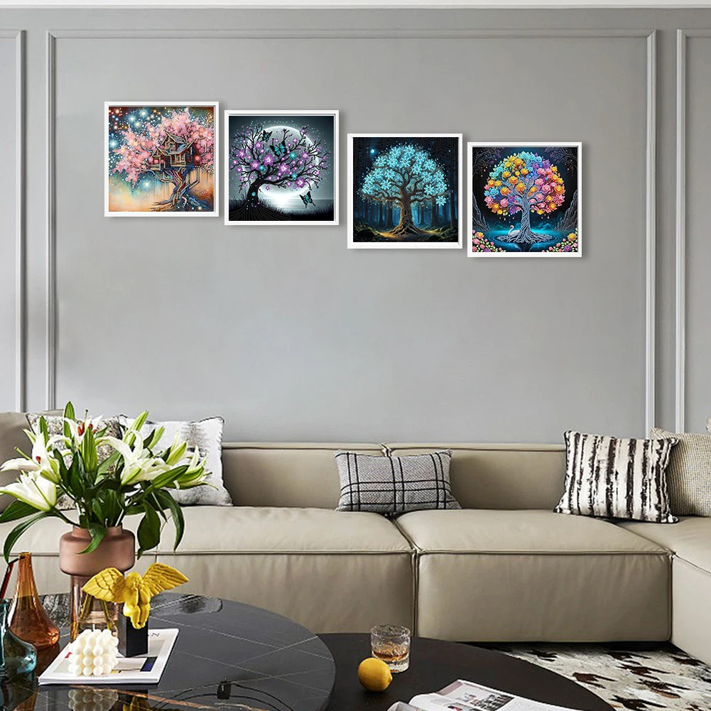 Набор для алмазной вышивки «Дерево» (4 шт.), 30x30 см, для домашнего декора
Набор для алмазной вышивки «Дерево» (4 шт.), 30x30 см, для домашнего декора