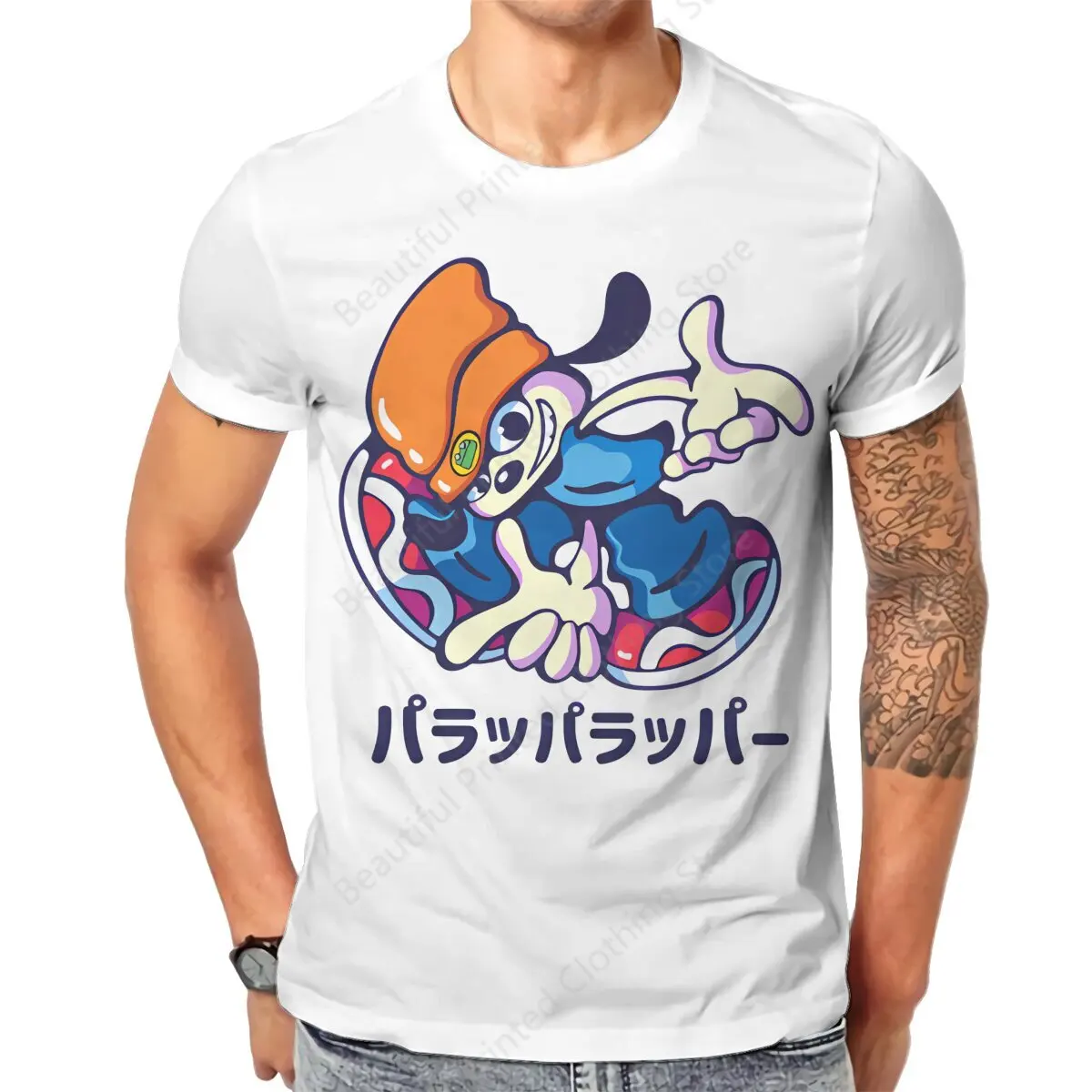 100% Cotton PaRappa The Rapper T-shirt Parappa Adventure Print Fashion Men's Women's T-Shirts Street Short Sleeve Fun Versatile
100% Cotton PaRappa The Rapper T-shirt Parappa Adventure Print Fashion Men's Women's T-Shirts Street Short Sleeve Fun Versatile