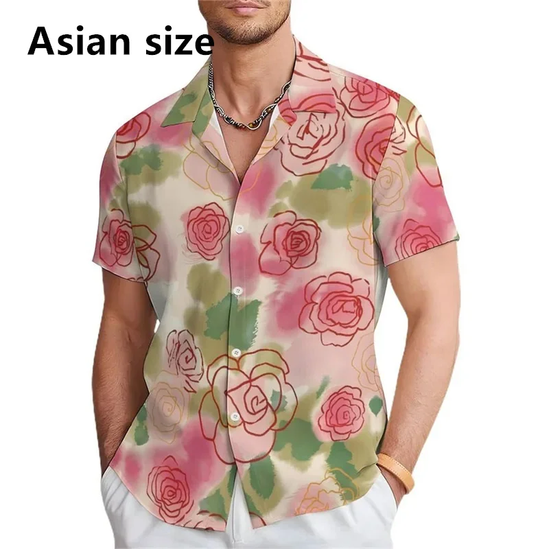 New In 3D Printing Floral Hawaiian Shirts For Men Summer Casual Short Sleeved Button Up Beach Shirts Clothes Men's Aloha Shirt
New In 3D Printing Floral Hawaiian Shirts For Men Summer Casual Short Sleeved Button Up Beach Shirts Clothes Men's Aloha Shirt