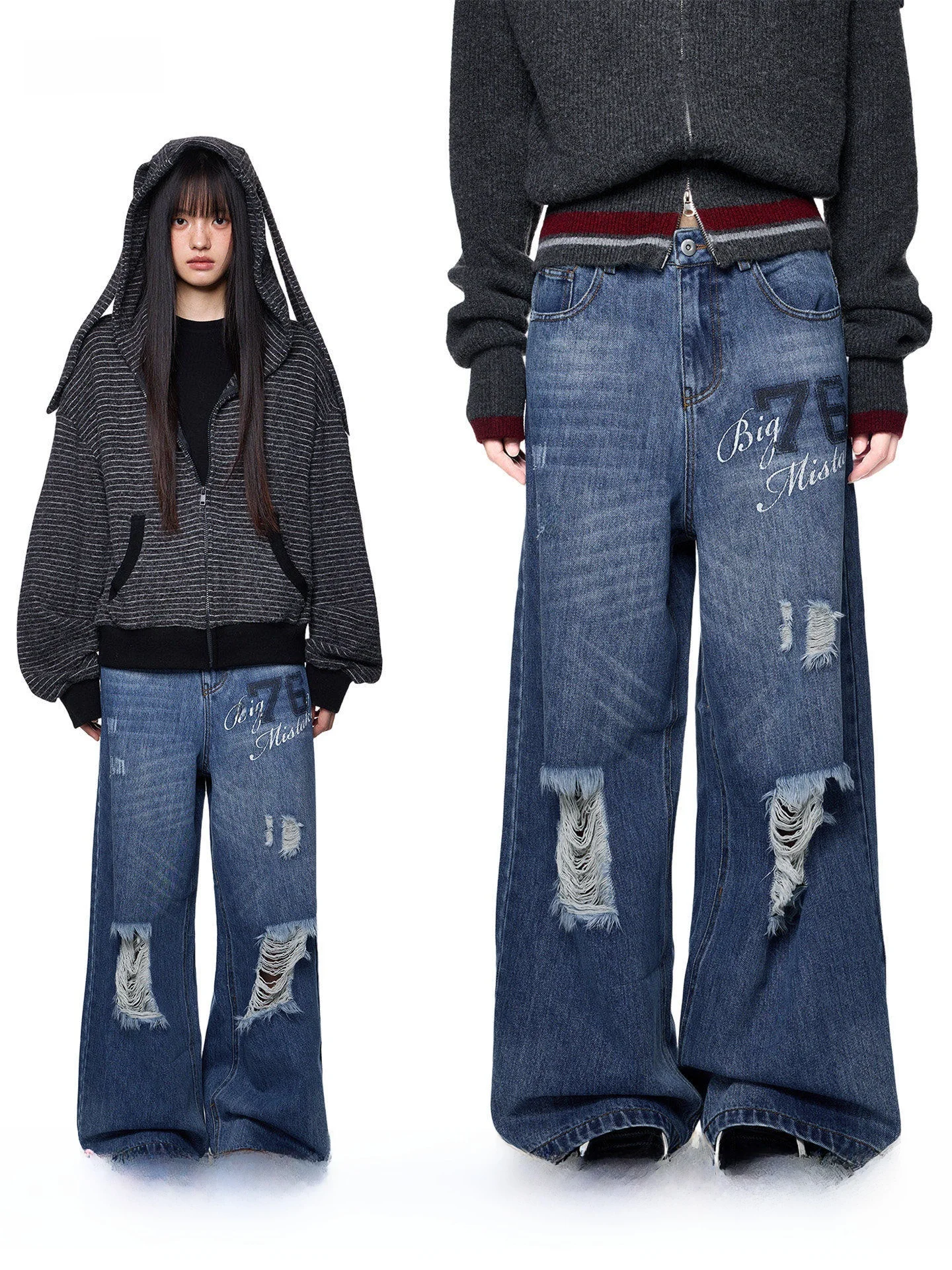 Женские повседневные винтажные джинсы EZEK с принтом, с высокой талией, широкие штанины, осенняя новинка, в американском стиле, свободные, драпированные, прямые...
Женские повседневные винтажные джинсы EZEK с принтом, с высокой талией, широкие штанины, осенняя новинка, в американском стиле, свободные, драпированные, прямые...