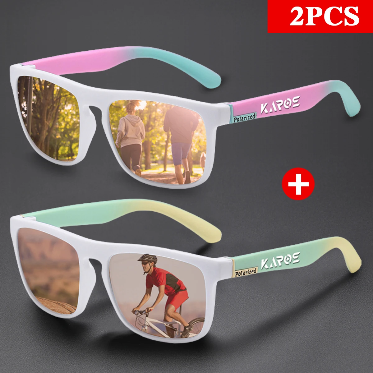 KAROS 2Pcs Fashion Polarized Sport Eyewear for Men Women Stylish Camping Hiking Cycling Running UV400 Protection Sunglasses YZ24
KAROS 2Pcs Fashion Polarized Sport Eyewear for Men Women Stylish Camping Hiking Cycling Running UV400 Protection Sunglasses YZ24