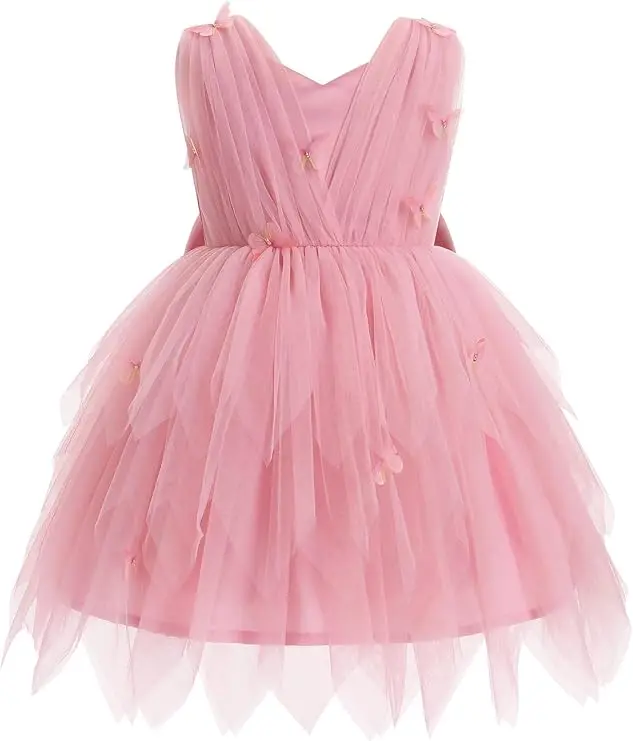 Snvdzo Flower Girls Butterfly V-Neck Sleeveless Tulle Dress For Wedding Birthday Evening Party Prom Banquet Princess Gown 2026
Snvdzo Flower Girls Butterfly V-Neck Sleeveless Tulle Dress For Wedding Birthday Evening Party Prom Banquet Princess Gown 2026