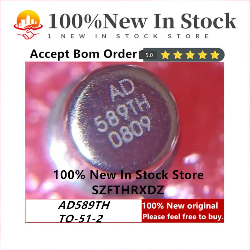 100% NEW ORIGINAL AD589TH TO-51-2 V-Ref Precision 1.235V 5mA 2-Pin TO-51 (1PCS)
100% NEW ORIGINAL AD589TH TO-51-2 V-Ref Precision 1.235V 5mA 2-Pin TO-51 (1PCS)