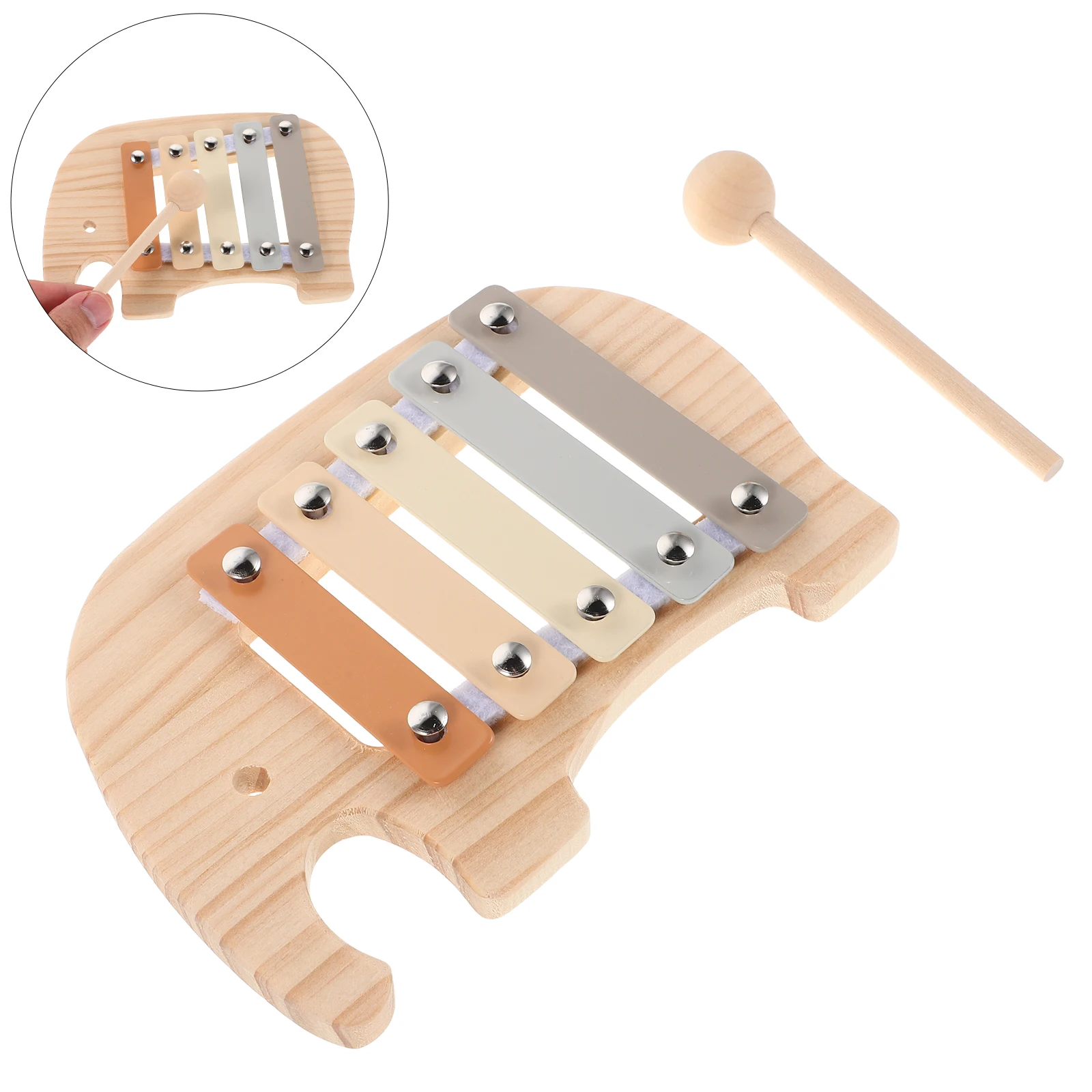 Wooden Elephant For Musical Montessori Percussion Instruments Colorful Mini Wood Safe Design Educational 
Wooden Elephant For Musical Montessori Percussion Instruments Colorful Mini Wood Safe Design Educational