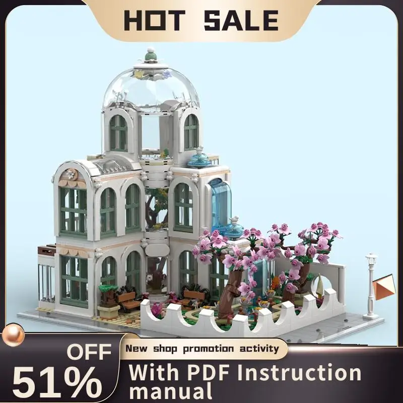 New 2241Pcs City Hot Selling Street View Moc Modular Botanical Garden Model Building Blocks Diy Creative Ideas Toy Birthday Gift
New 2241Pcs City Hot Selling Street View Moc Modular Botanical Garden Model Building Blocks Diy Creative Ideas Toy Birthday Gift