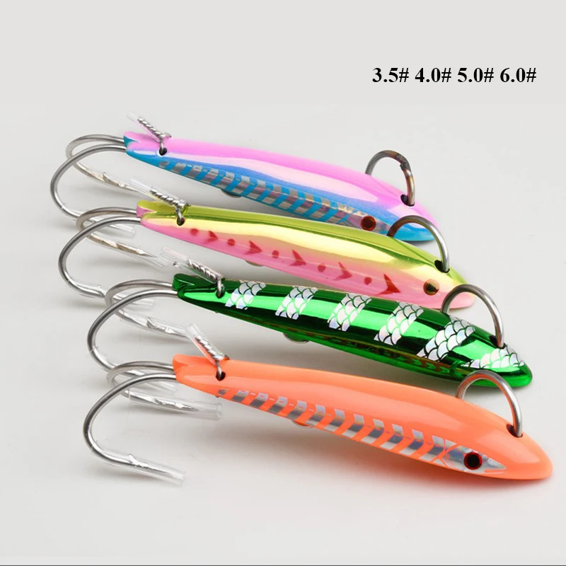 1PC Streamlined Vertical Iron Plate Hard Bait Double Hooks Trolling Bow Bait Slow Jigging Sea Fishing Saltwater Fishing Lures
1PC Streamlined Vertical Iron Plate Hard Bait Double Hooks Trolling Bow Bait Slow Jigging Sea Fishing Saltwater Fishing Lures