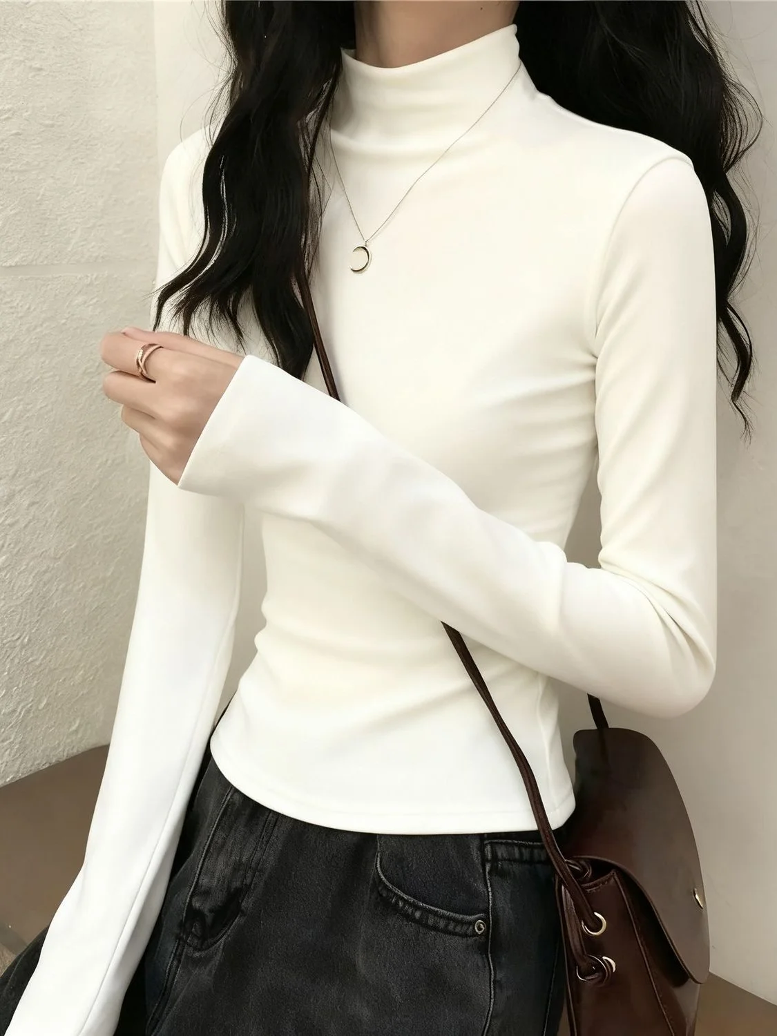 plus Size Women's Long Sleeve Fleece Lined Half High Neck Base Shirt Inner Wear T-Shirt Slim Fit Autumn Winter New Arrival
plus Size Women's Long Sleeve Fleece Lined Half High Neck Base Shirt Inner Wear T-Shirt Slim Fit Autumn Winter New Arrival