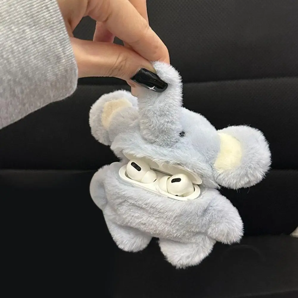 Cute Cartoon Plush Elephant Doll Earphone Case for AirPods 4/Pro2 Soft Shockproof Protective Case Earphone Case Cover Gifts
Cute Cartoon Plush Elephant Doll Earphone Case for AirPods 4/Pro2 Soft Shockproof Protective Case Earphone Case Cover Gifts