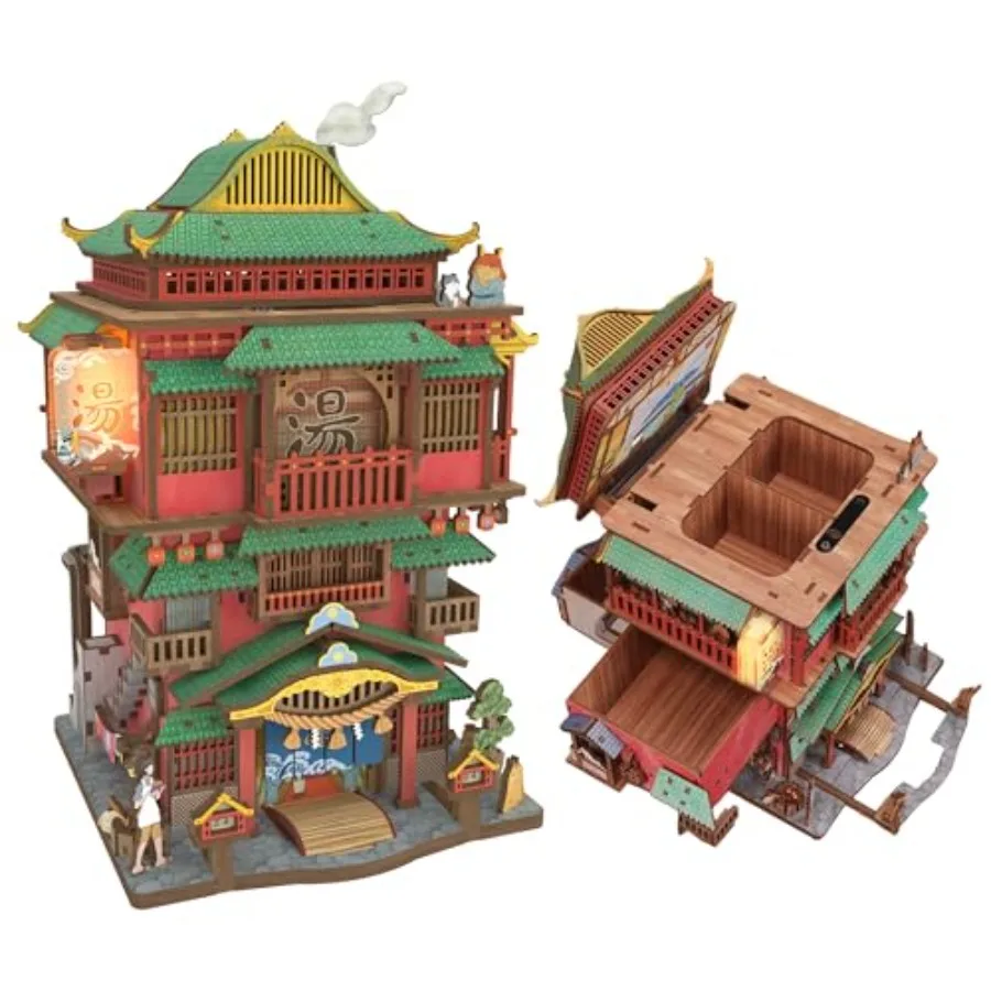 3D Puzzle Kit for Adults: Desktop Storage Box, Japanese Miniature Doll House, Wooden Model Building Set, Natural Wood Color, Au
3D Puzzle Kit for Adults: Desktop Storage Box, Japanese Miniature Doll House, Wooden Model Building Set, Natural Wood Color, Au