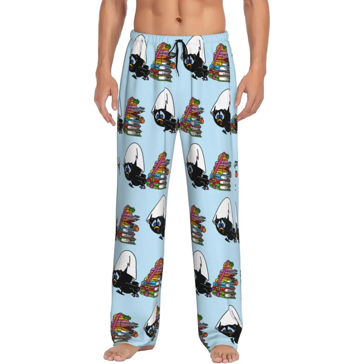 Мужские пижамные штаны Calimero с эластичным поясом, милый мультяшный дизайн, для сна и отдыха, с карманами
Мужские пижамные штаны Calimero с эластичным поясом, милый мультяшный дизайн, для сна и отдыха, с карманами