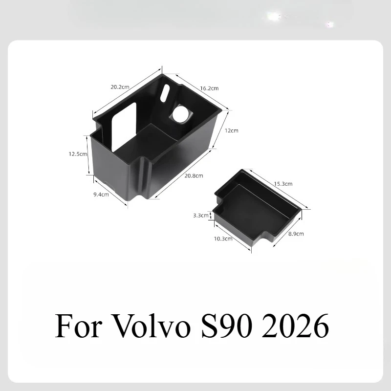 For Volvo S90 2026 Center Console Armrest Organizer – Dual-Layer Storage Box with Removable ABS Partition Tray, Armrest Insert
For Volvo S90 2026 Center Console Armrest Organizer – Dual-Layer Storage Box with Removable ABS Partition Tray, Armrest Insert
