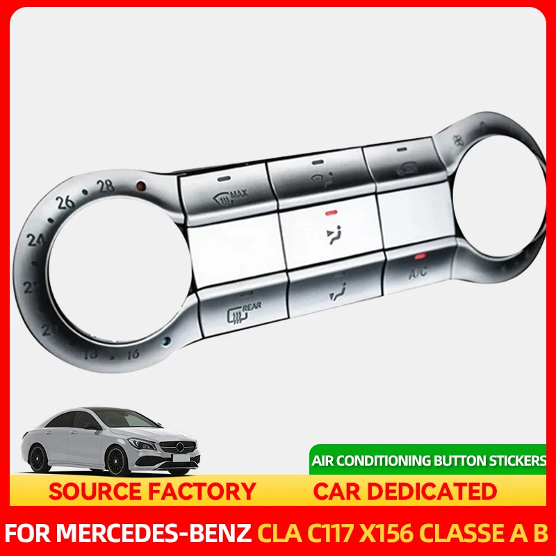 Стайлинговые молдинги на центральную консоль автомобиля, кнопка кондиционера, наклейка, отделка для Mercedes Benz CLA C117 GLA X156 A B Class W176 W24
Стайлинговые молдинги на центральную консоль автомобиля, кнопка кондиционера, наклейка, отделка для Mercedes Benz CLA C117 GLA X156 A B Class W176 W24