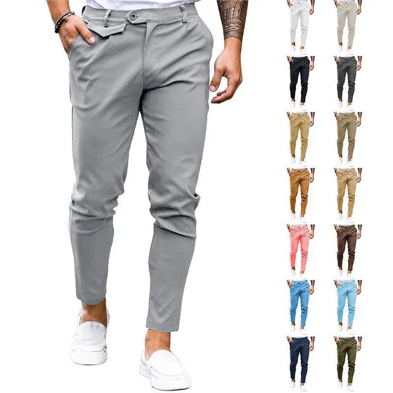 Men's Slim Fit Tapered Pants Straight Leg Neutral Style Casual Trousers for Spring Season Other Material 100%
Men's Slim Fit Tapered Pants Straight Leg Neutral Style Casual Trousers for Spring Season Other Material 100%