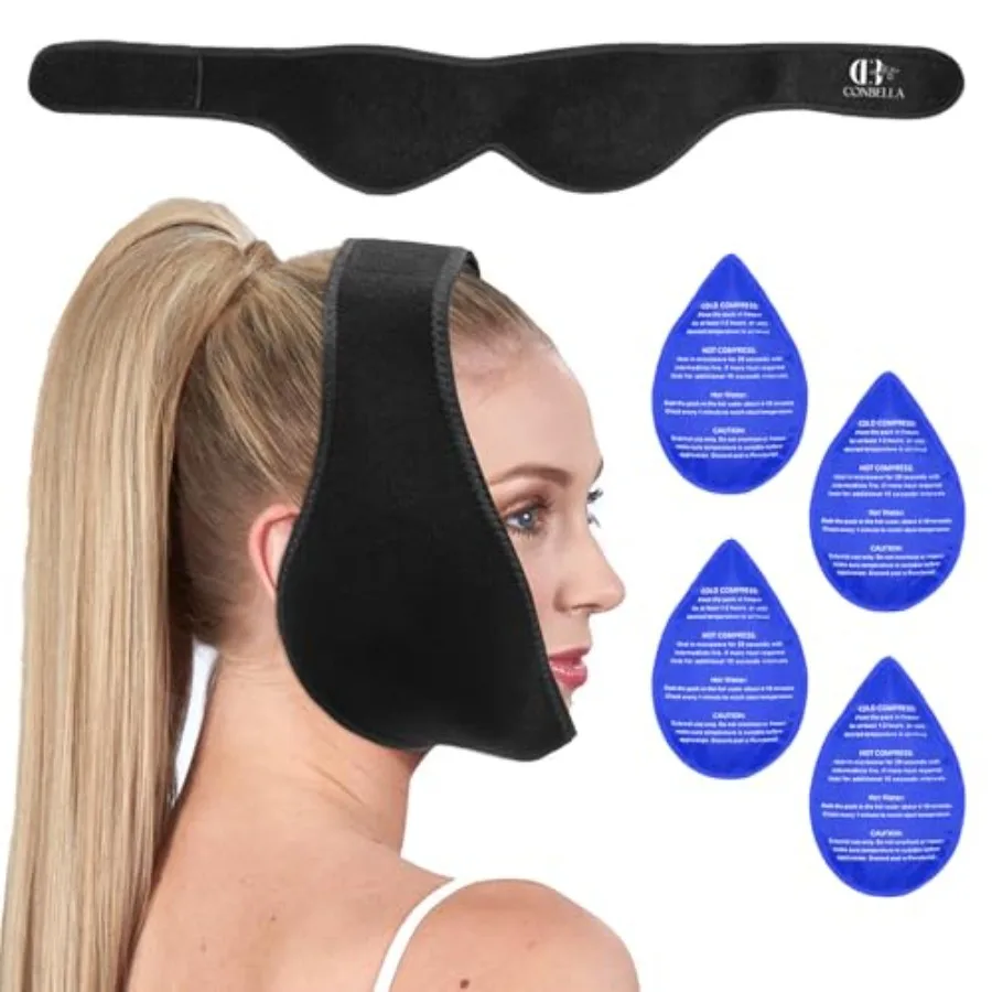 Wisdom Teeth Ice Pack Head Wrap for Pain Relief - Cold Hot Therapy for Face, Jaw and Oral Surgery with 4 Gel Packs, TMJ, Tooth
Wisdom Teeth Ice Pack Head Wrap for Pain Relief - Cold Hot Therapy for Face, Jaw and Oral Surgery with 4 Gel Packs, TMJ, Tooth