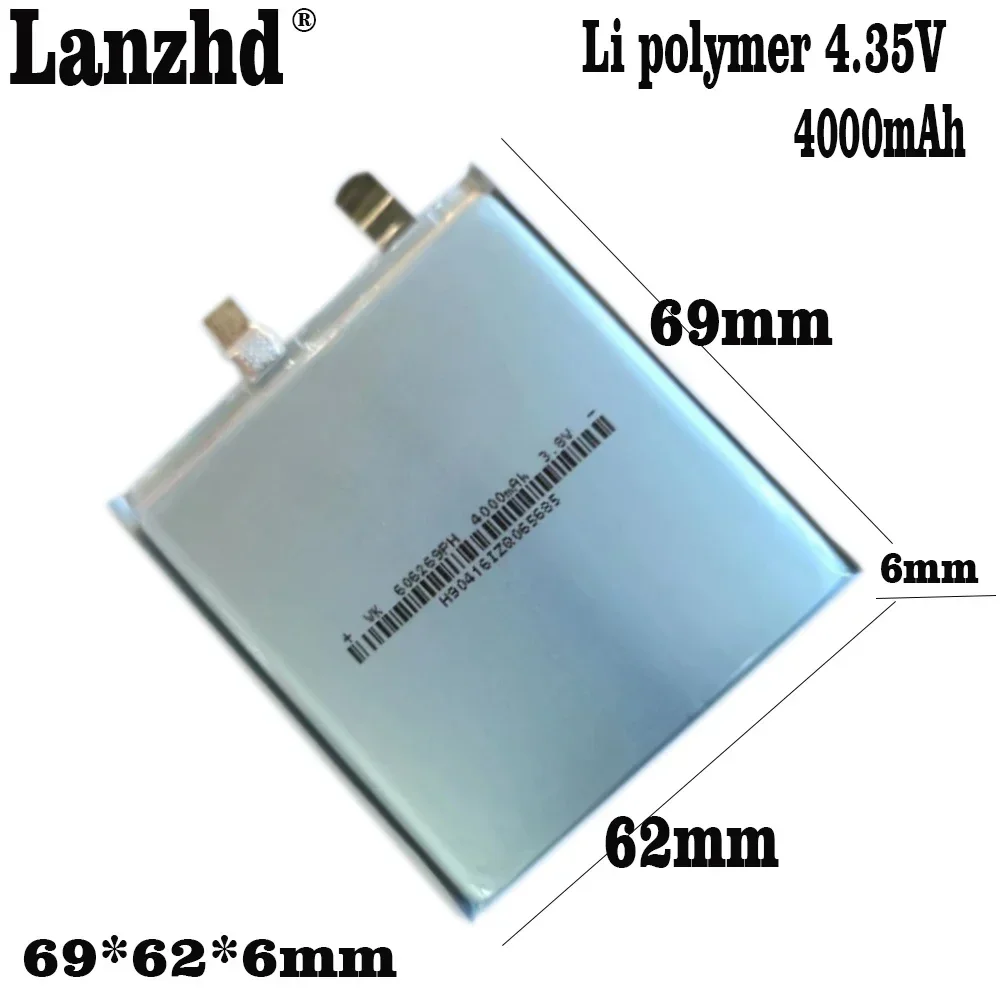 1-10pcs 606269 4.35V 4000mAh Lithium Polymer Rechargeable Battery For tablet Bluetooth Earphone Speaker Li ion Lipo Cells
1-10pcs 606269 4.35V 4000mAh Lithium Polymer Rechargeable Battery For tablet Bluetooth Earphone Speaker Li ion Lipo Cells