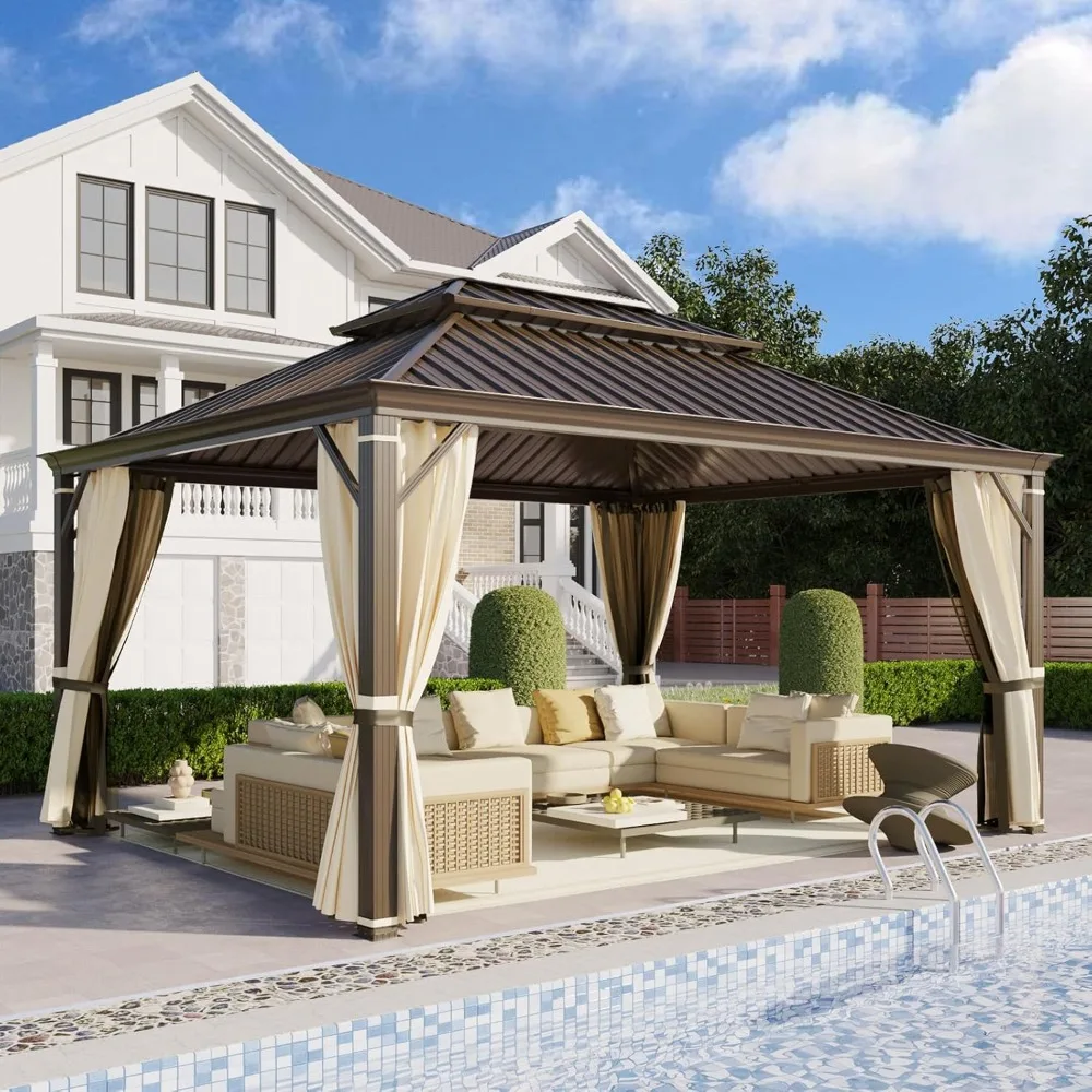 Альтанка 12 x 16 футов, беседка из оцинкованной стали с двойной крышей и алюминиевой рамой, постоянный уличный металлический павильон
Альтанка 12 x 16 футов, беседка из оцинкованной стали с двойной крышей и алюминиевой рамой, постоянный уличный металлический павильон