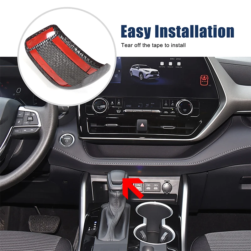 Gear Shift Knob Cover Trim Sticker Gear Head Decor Transmission Shift Frame Trim Car Gadgets For Toyota Highlander XU70 2024
Gear Shift Knob Cover Trim Sticker Gear Head Decor Transmission Shift Frame Trim Car Gadgets For Toyota Highlander XU70 2024